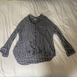 O’Neill striped button down long sleeve size m/l